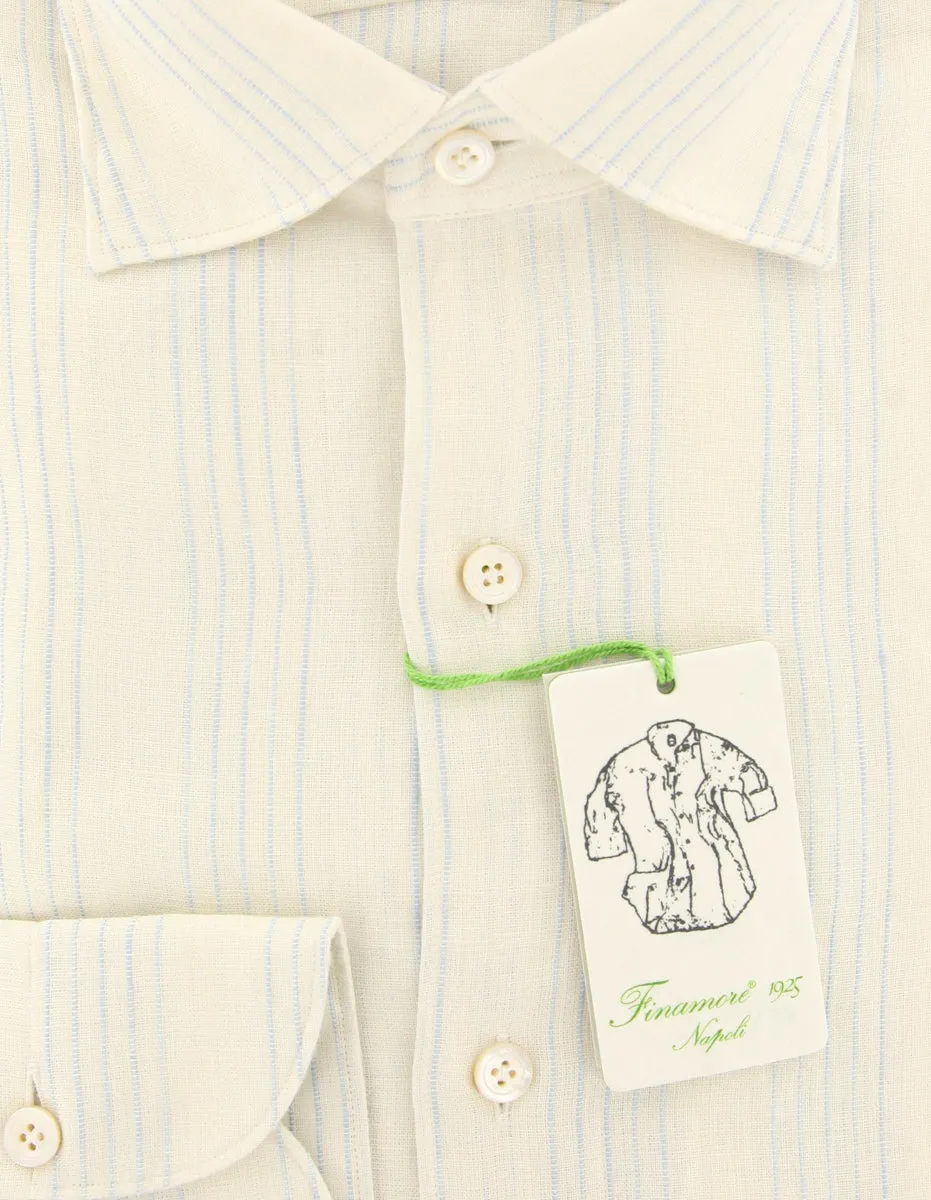 Finamore Napoli Cream Shirt - Extra Slim