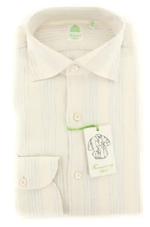 Finamore Napoli Cream Shirt - Extra Slim