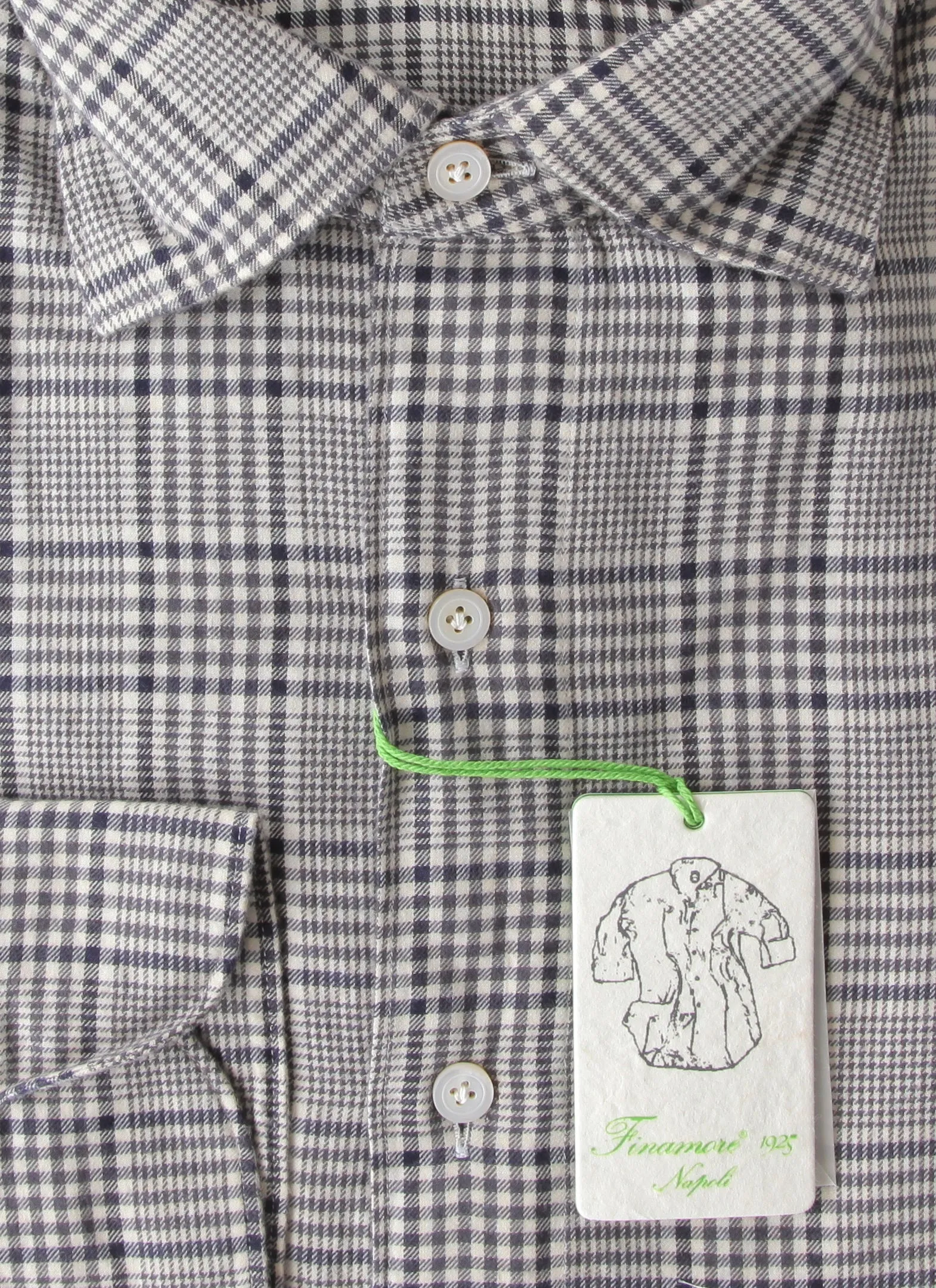 Finamore Napoli Dark Gray Shirt - Extra Slim