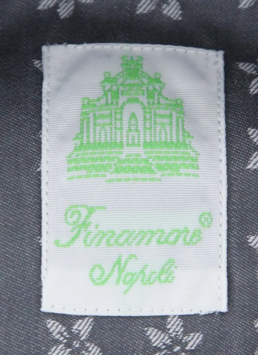 Finamore Napoli Gray Shirt - Extra Slim