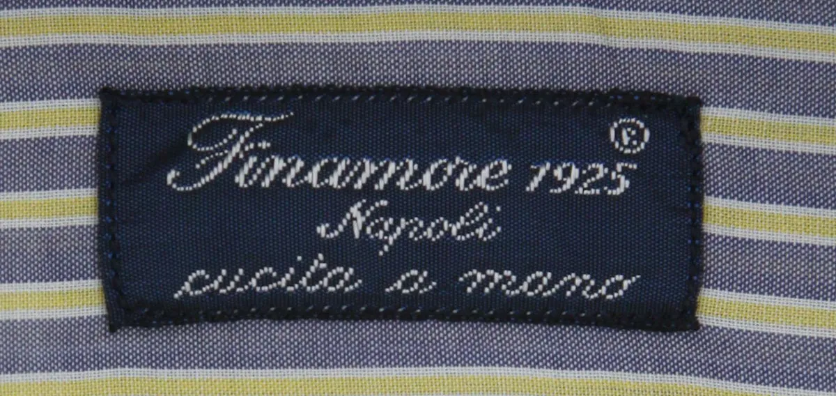Finamore Napoli Gray Shirt - Slim