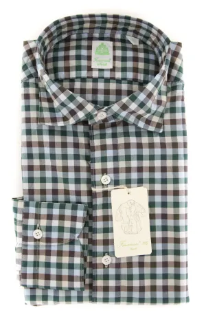 Finamore Napoli Green Shirt - Extra Slim
