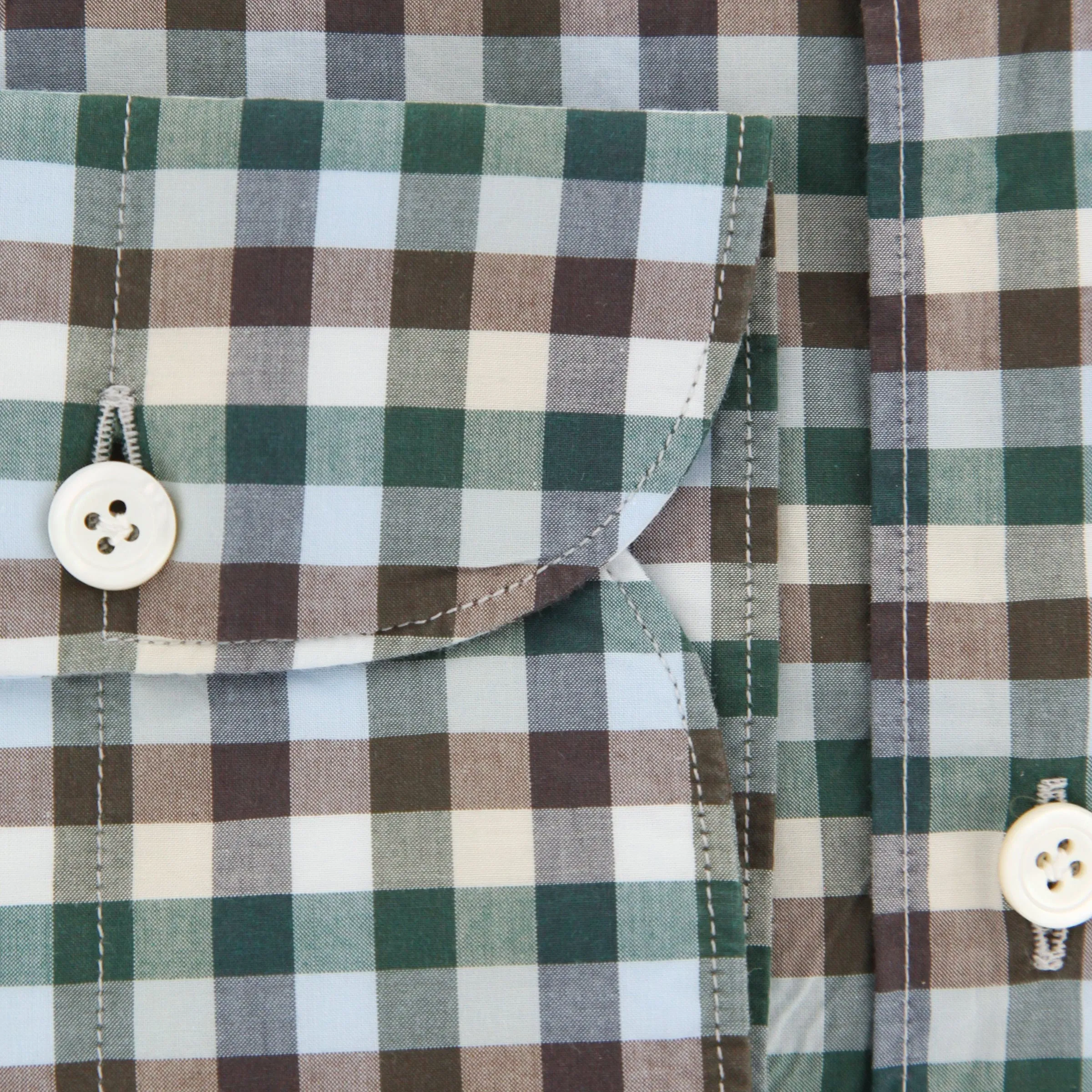 Finamore Napoli Green Shirt - Extra Slim