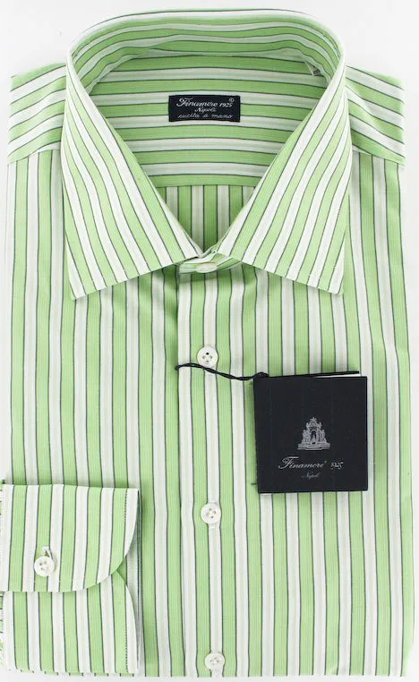 Finamore Napoli Green Shirt – Size: 16 US / 41 EU