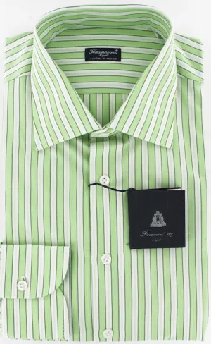 Finamore Napoli Green Shirt – Size: 16 US / 41 EU