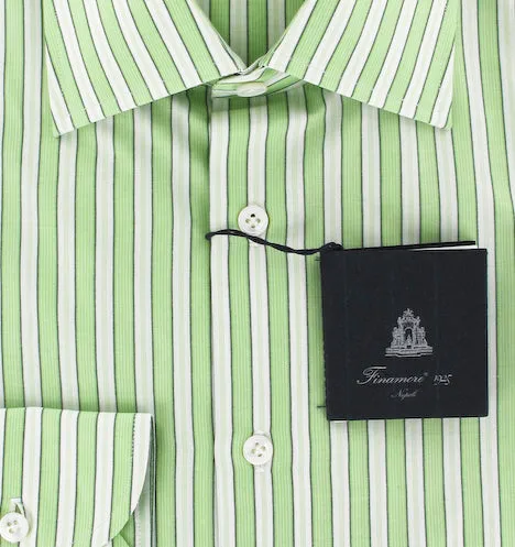 Finamore Napoli Green Shirt – Size: 16 US / 41 EU