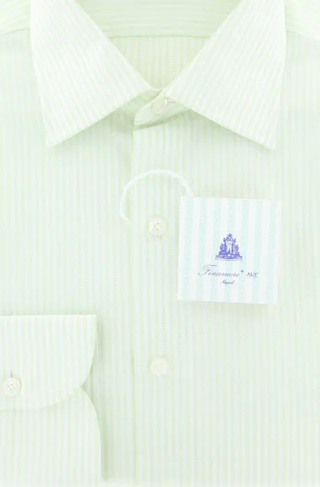 Finamore Napoli Green Shirt – Size: 16 US / 41 EU