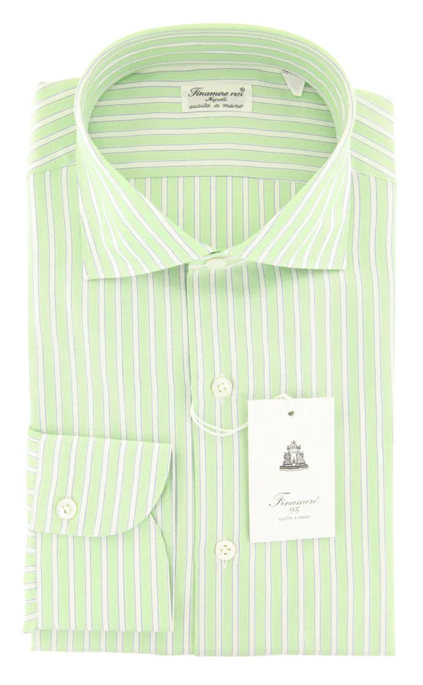Finamore Napoli Green Shirt - Slim