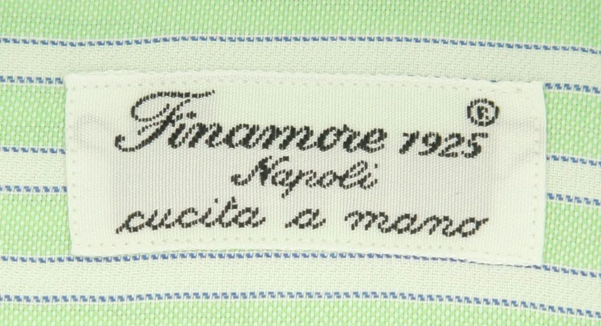 Finamore Napoli Green Shirt - Slim