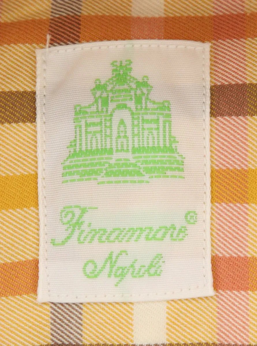 Finamore Napoli Orange Shirt - Extra Slim