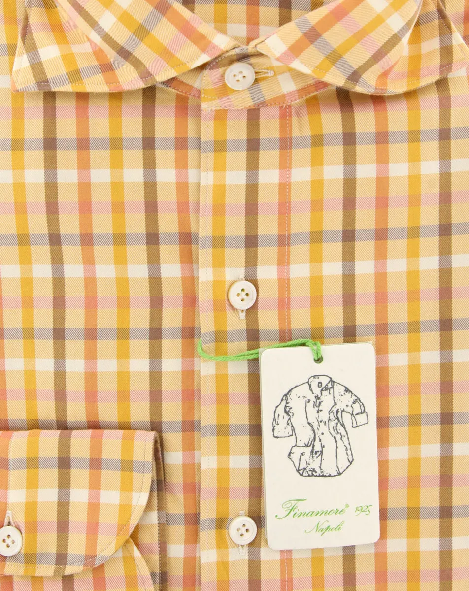 Finamore Napoli Orange Shirt - Extra Slim