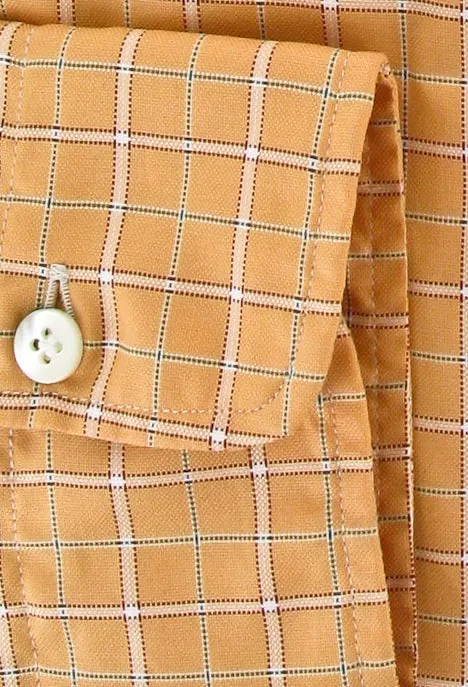 Finamore Napoli Orange Shirt – Size: 16 US / 41 EU