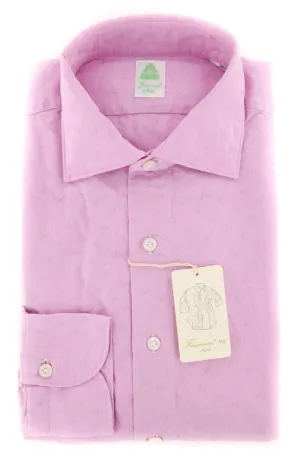 Finamore Napoli Pink Shirt - Extra Slim - L US / L EU