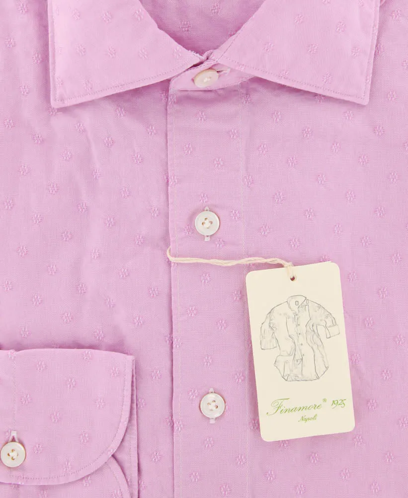 Finamore Napoli Pink Shirt - Extra Slim - L US / L EU