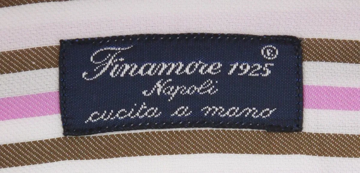 Finamore Napoli Pink Shirt - Slim