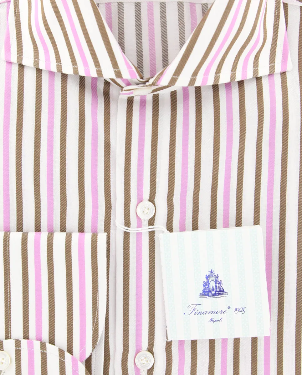 Finamore Napoli Pink Shirt - Slim