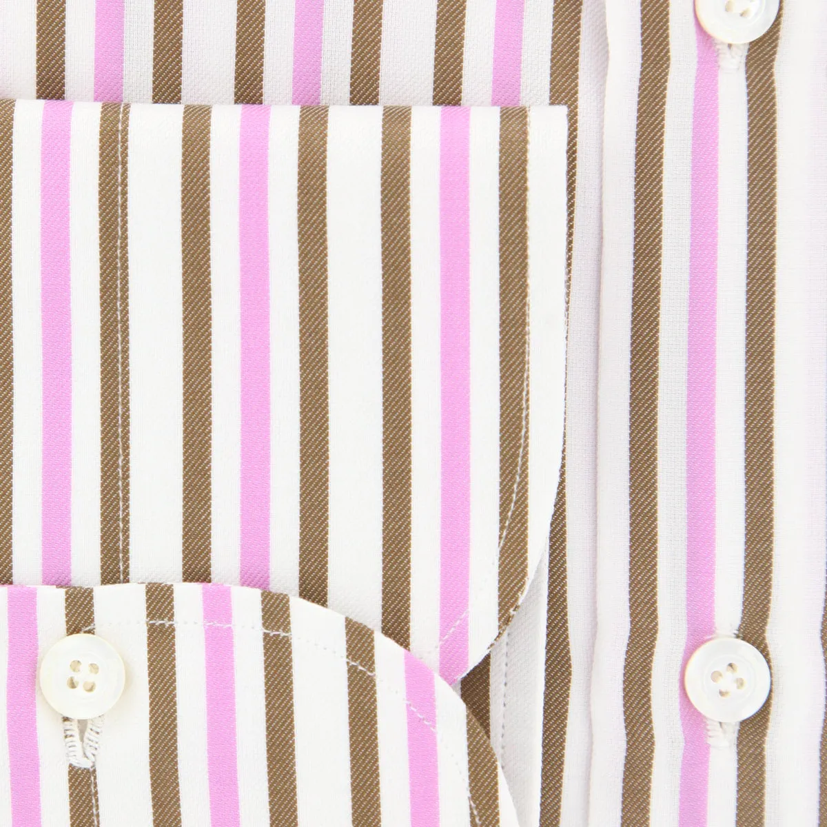 Finamore Napoli Pink Shirt - Slim