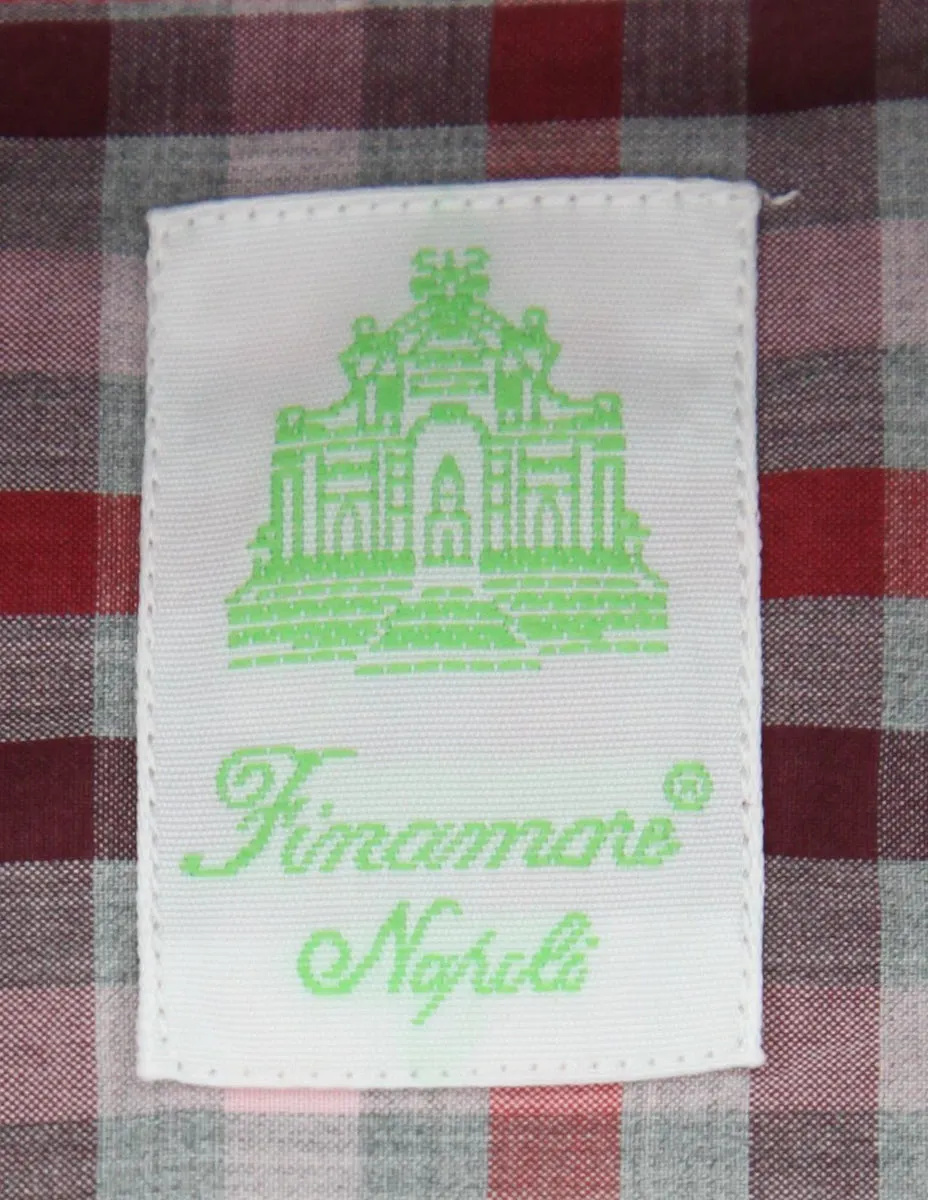 Finamore Napoli Red Shirt - Extra Slim