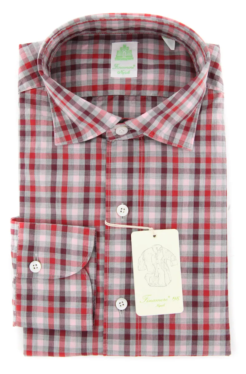 Finamore Napoli Red Shirt - Extra Slim