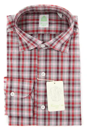 Finamore Napoli Red Shirt - Extra Slim