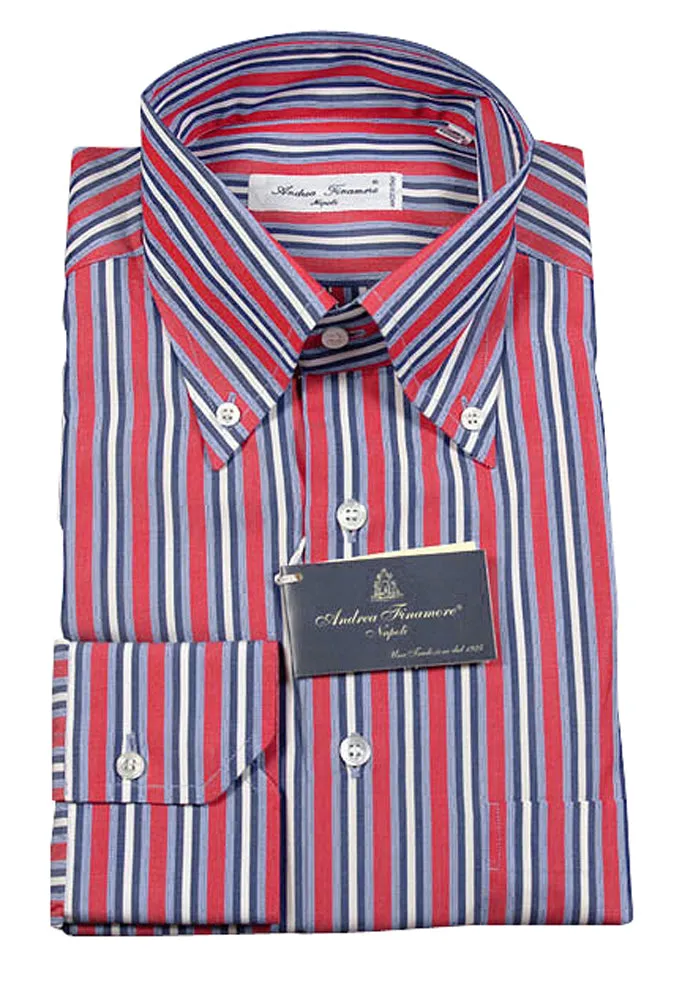 Finamore Napoli Red Shirt - Slim