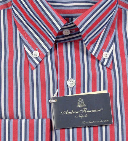 Finamore Napoli Red Shirt - Slim
