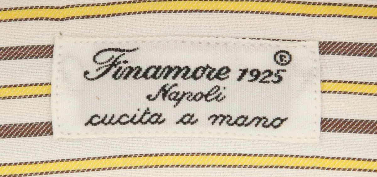 Finamore Napoli Yellow Shirt - Extra Slim