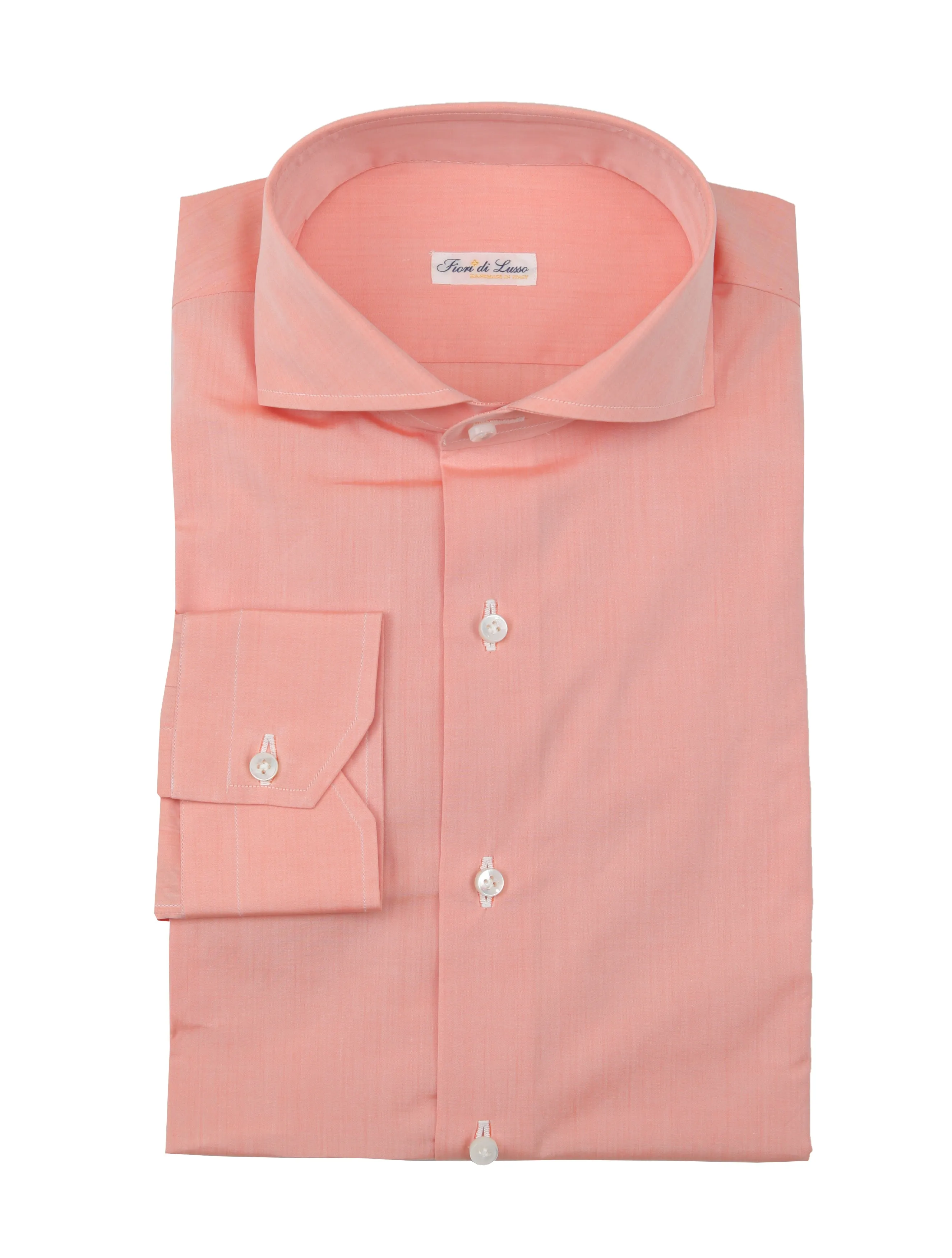 Fiori Di Lusso Orange Shirt - Extra Slim
