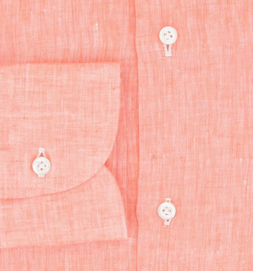 Fiori Di Lusso Orange Shirt - Slim