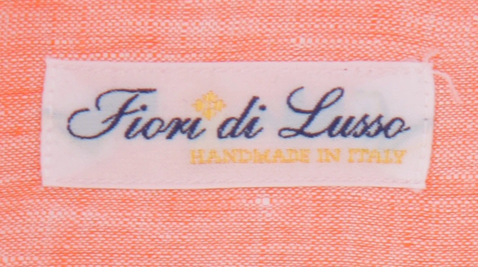 Fiori Di Lusso Orange Shirt - Slim