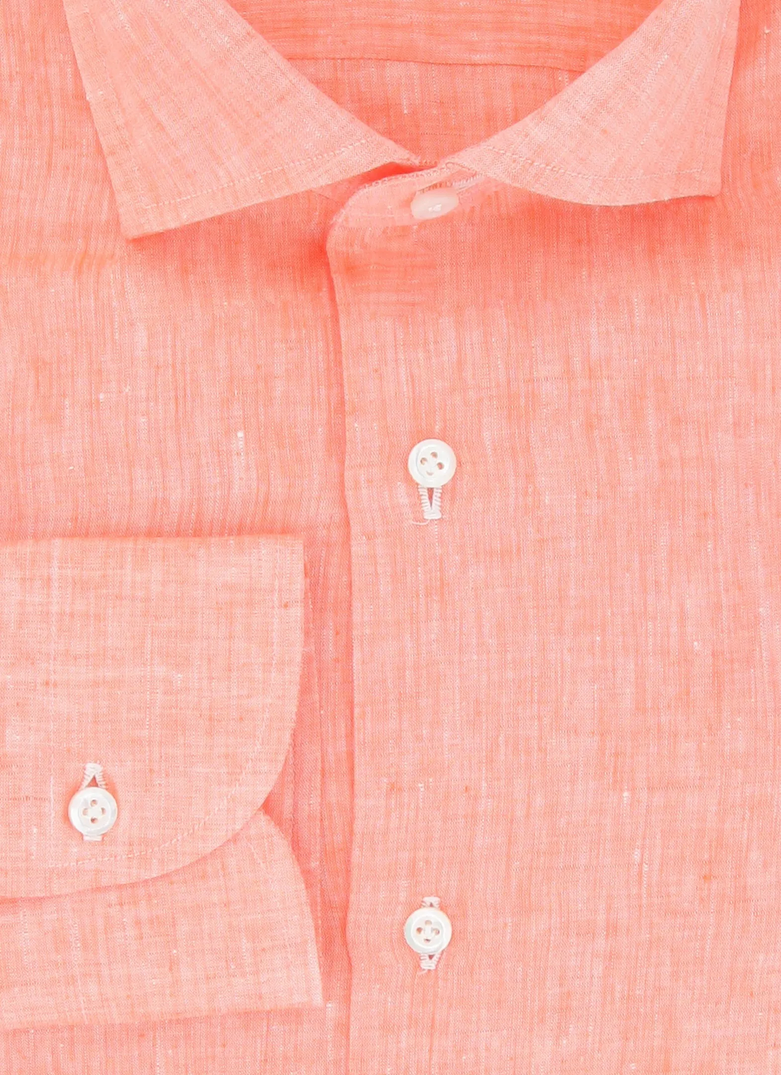 Fiori Di Lusso Orange Shirt - Slim
