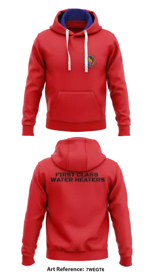 First Class Water Heaters Core Men's Hooded Performance Sweatshirt - 7WEGT6