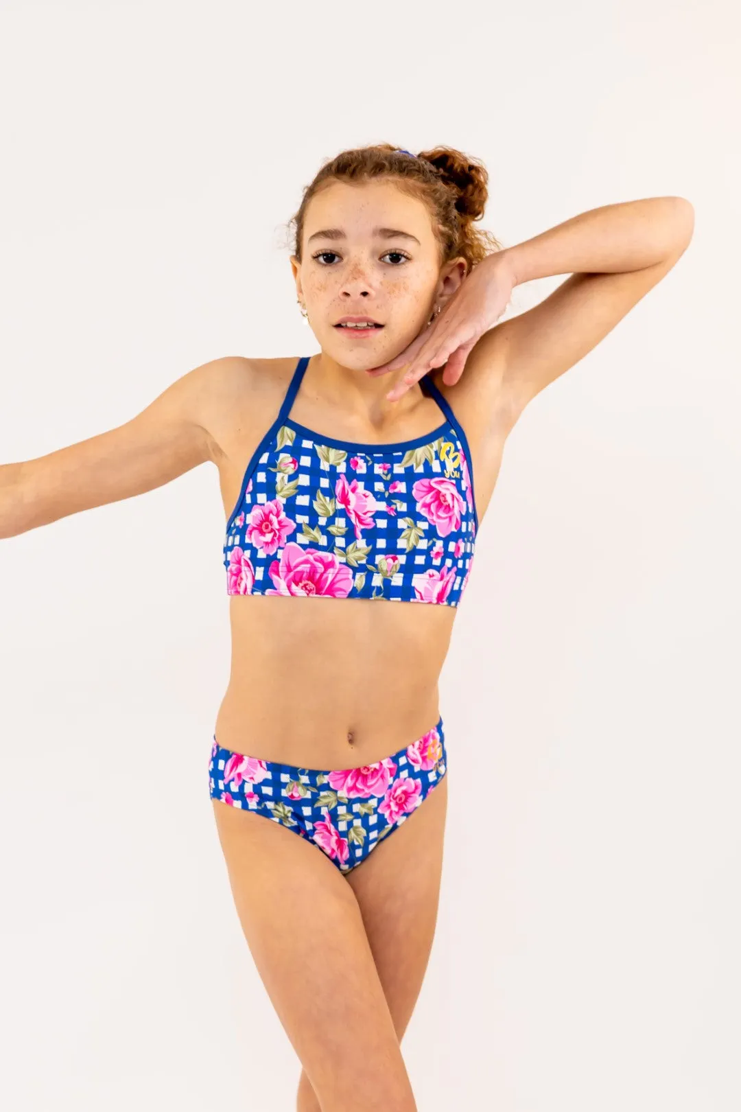 Floral Check - Bikini Bottoms