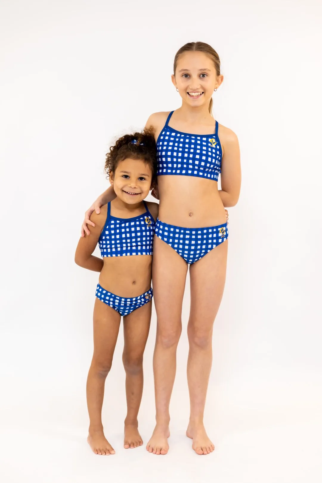 Floral Check - Bikini Bottoms