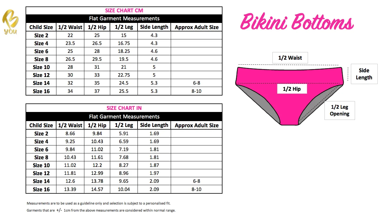 Floral Check - Bikini Bottoms