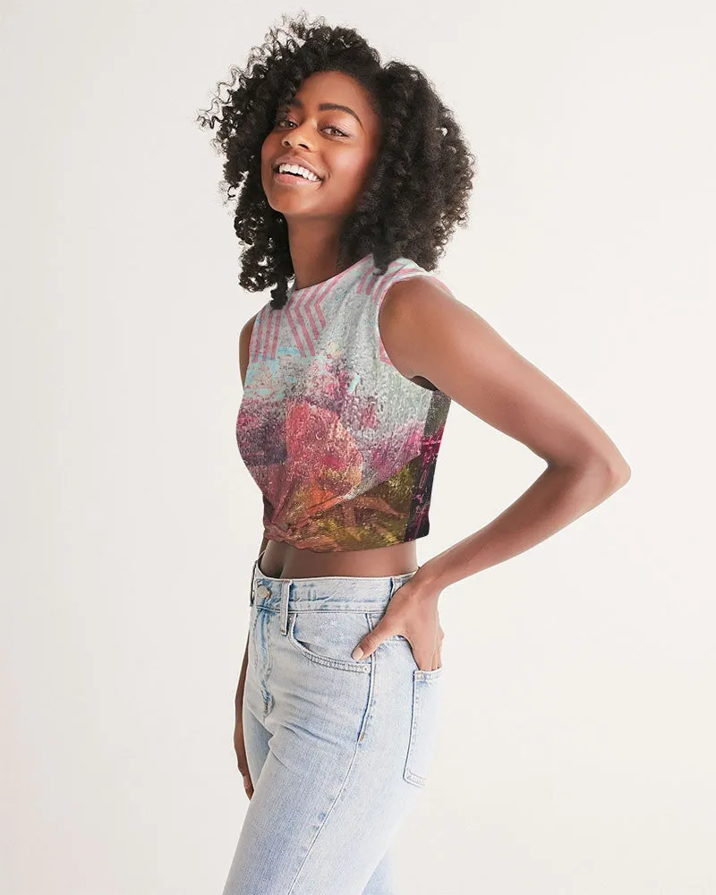 Flowered Bikes Women's Twist-Front Tank