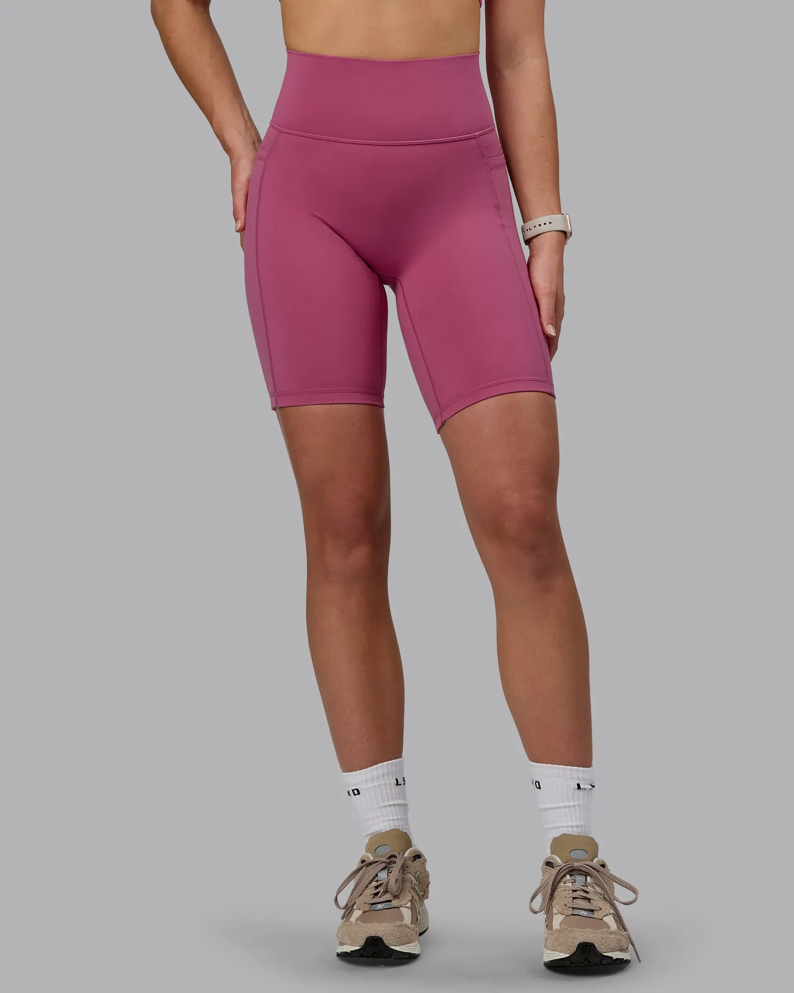 Fusion Bike Short With Pockets - Mauve Haze