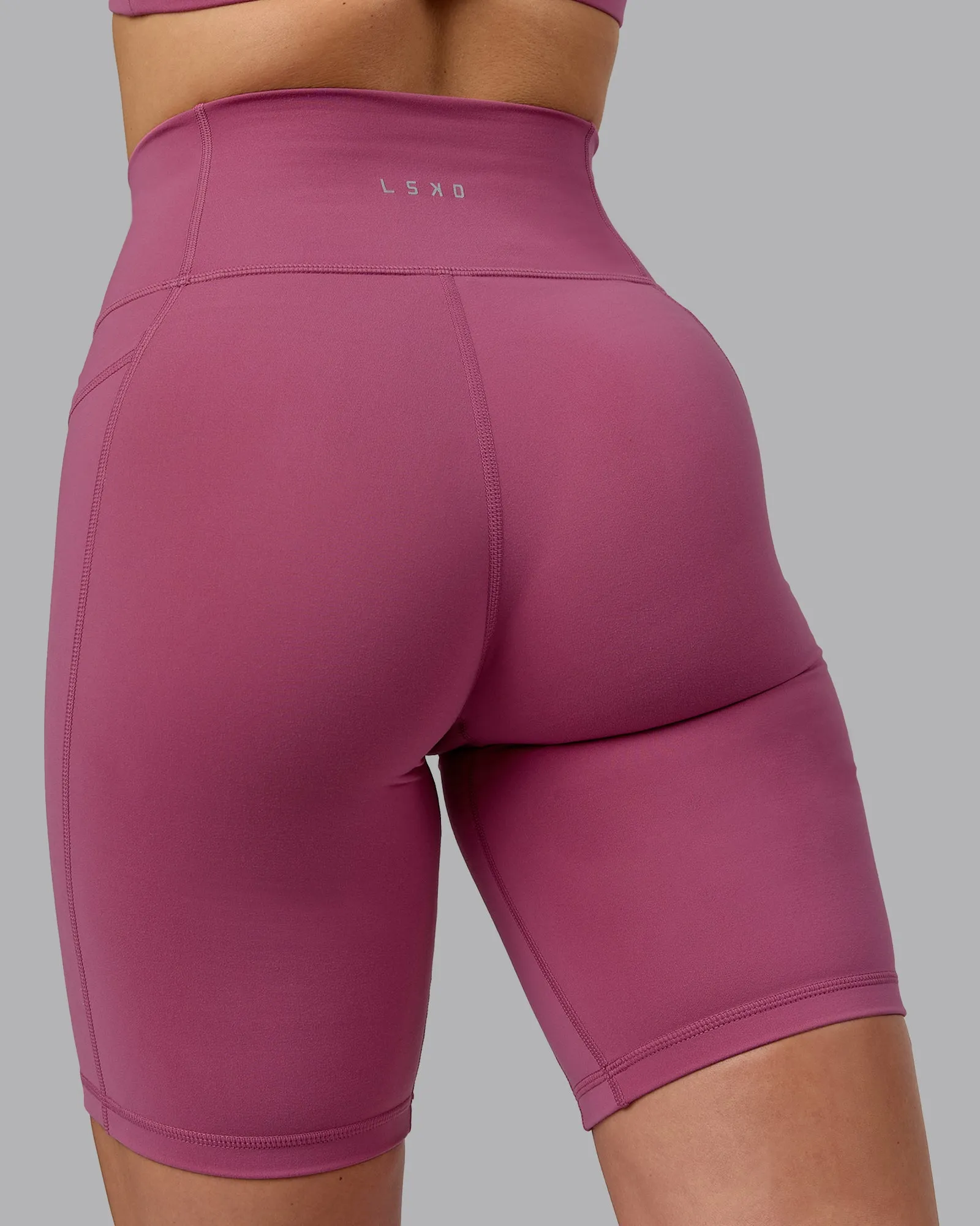 Fusion Bike Short With Pockets - Mauve Haze