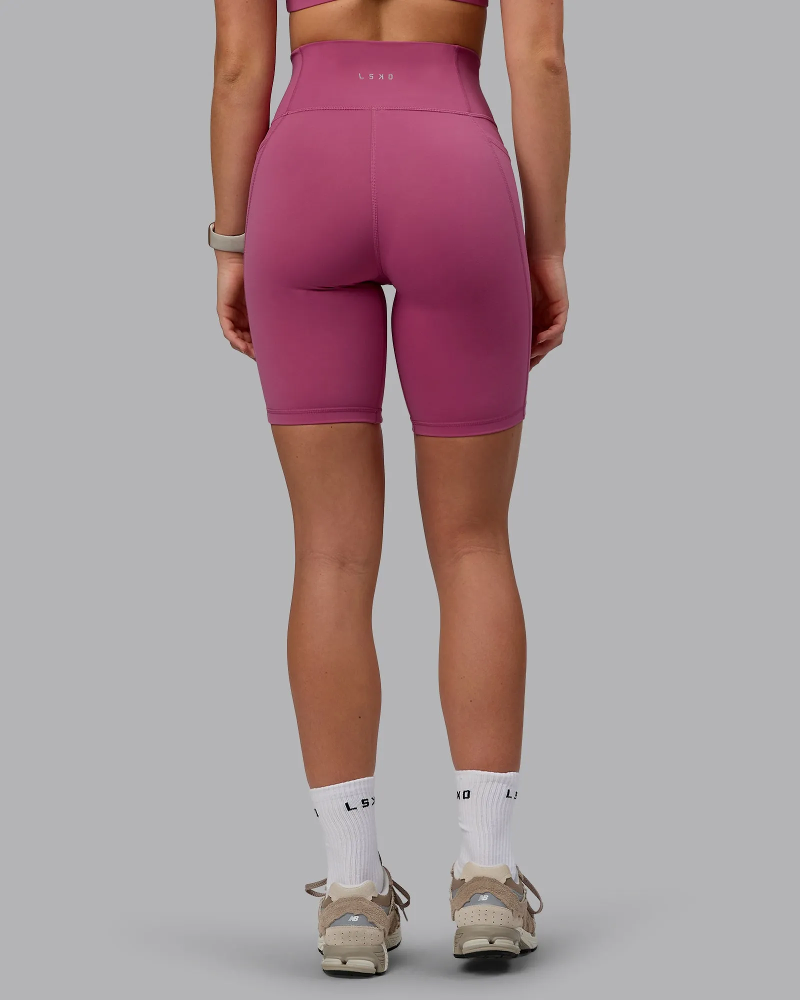Fusion Bike Short With Pockets - Mauve Haze