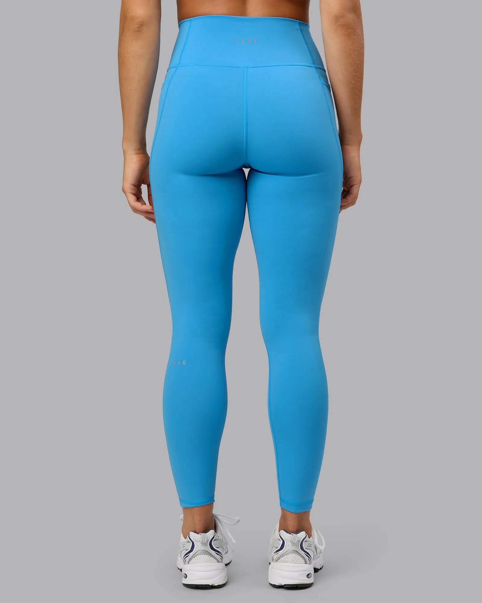 Fusion Full Length Tights with Pockets - Azure Blue