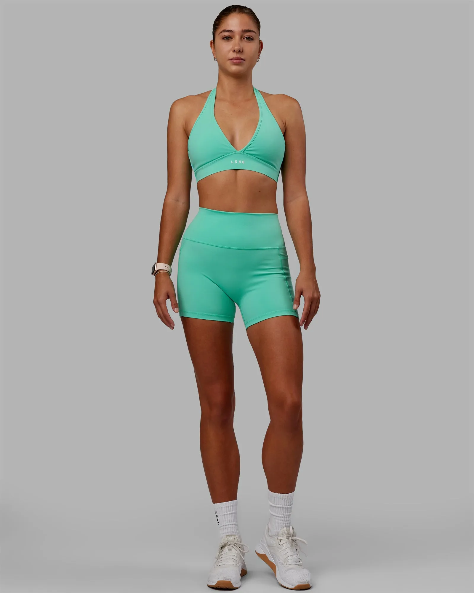 Fusion X-Short Tights with Pockets - Cockatoo