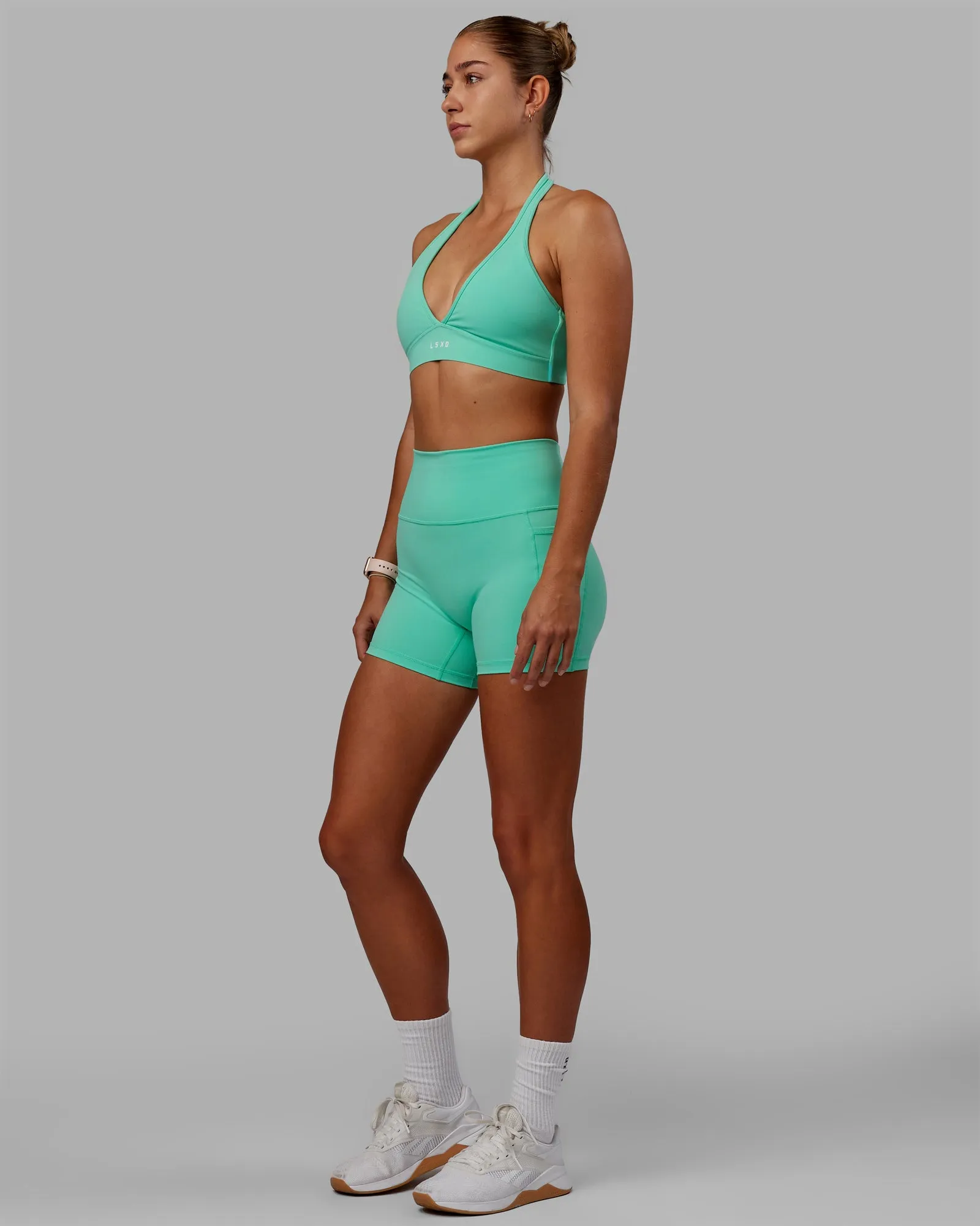 Fusion X-Short Tights with Pockets - Cockatoo