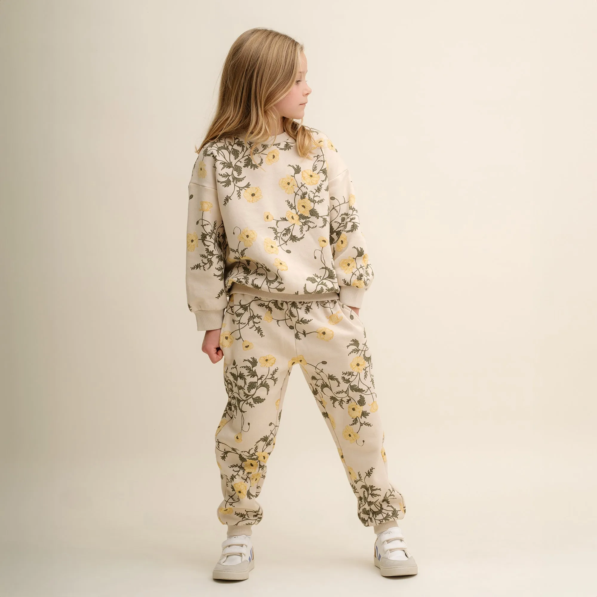 Garbo & Friends Flos Beige Sweatpants