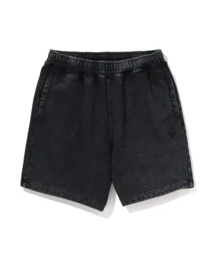 Garment Dye One Point Relaxed Fit Sweat Shorts