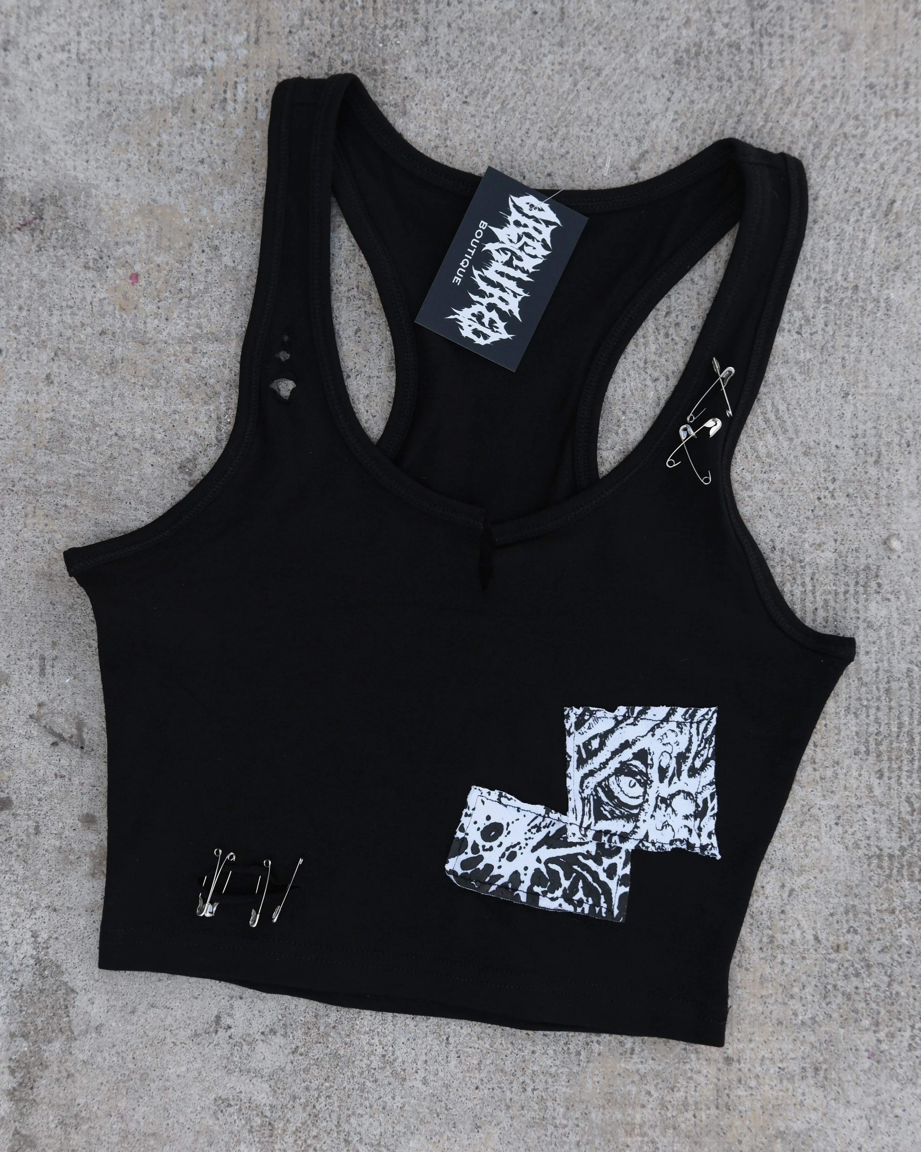 GORE PATCH TANK TOP - OBSCURED HANDMADE