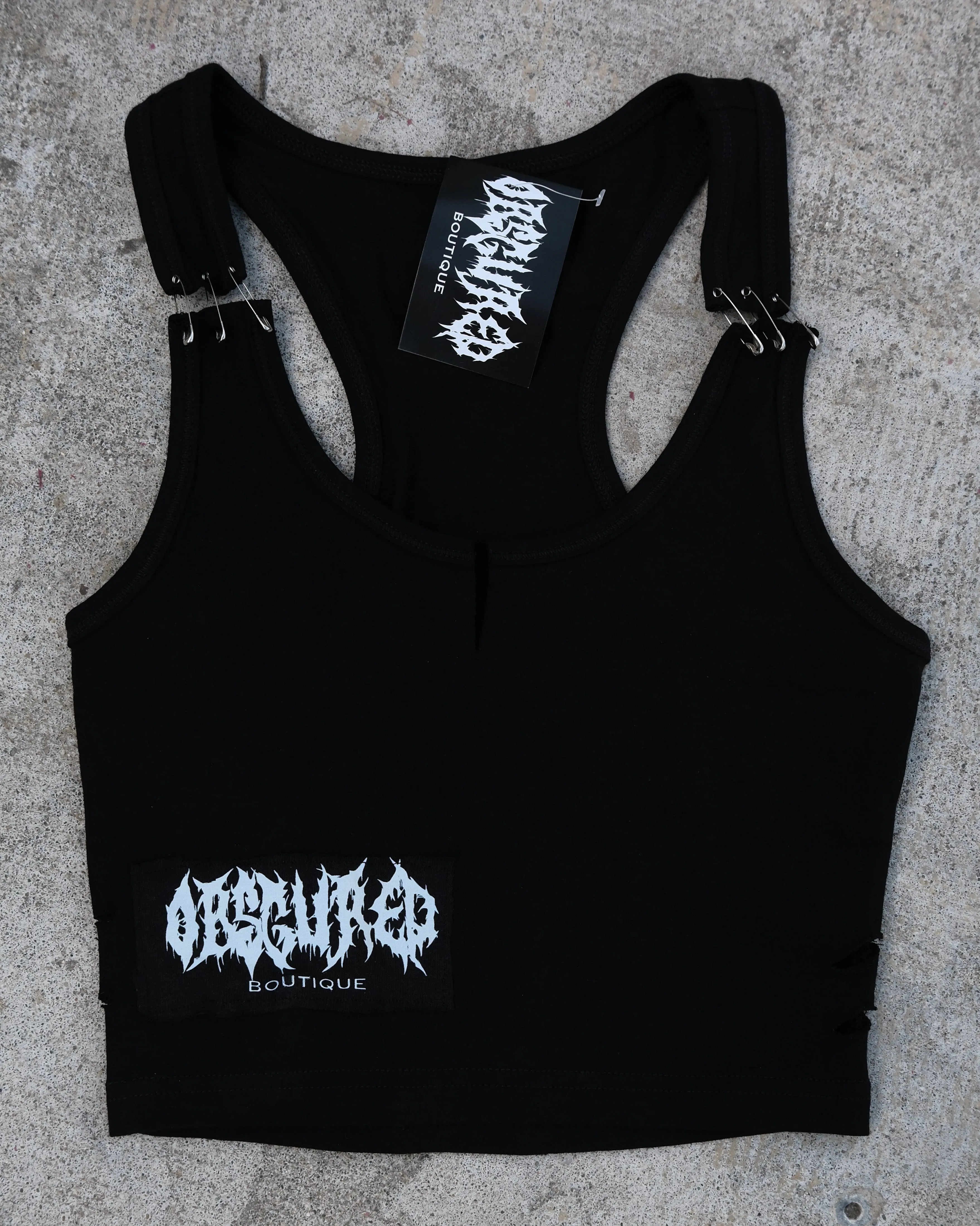 GORE PATCH TANK TOP - OBSCURED HANDMADE
