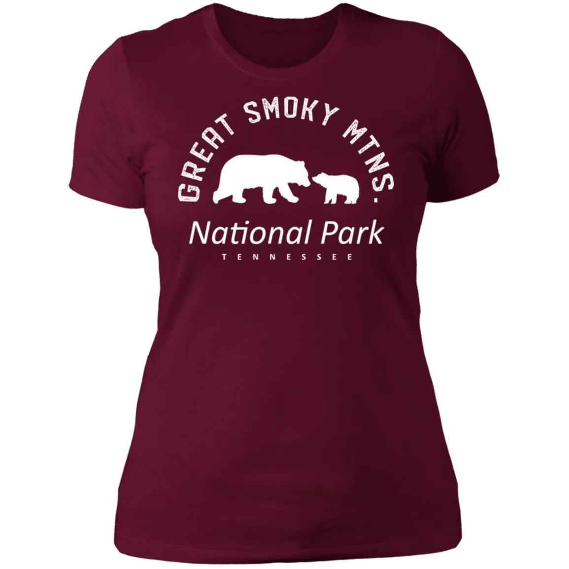 Great Smoky Mtns (White) - Women's Tee