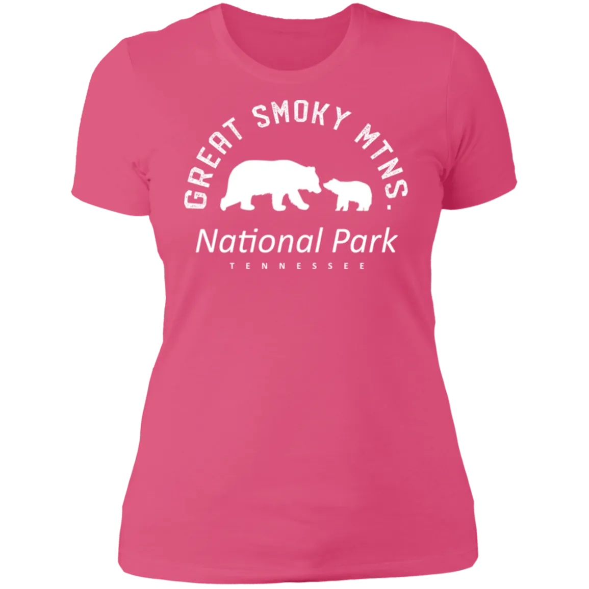 Great Smoky Mtns (White) - Women's Tee