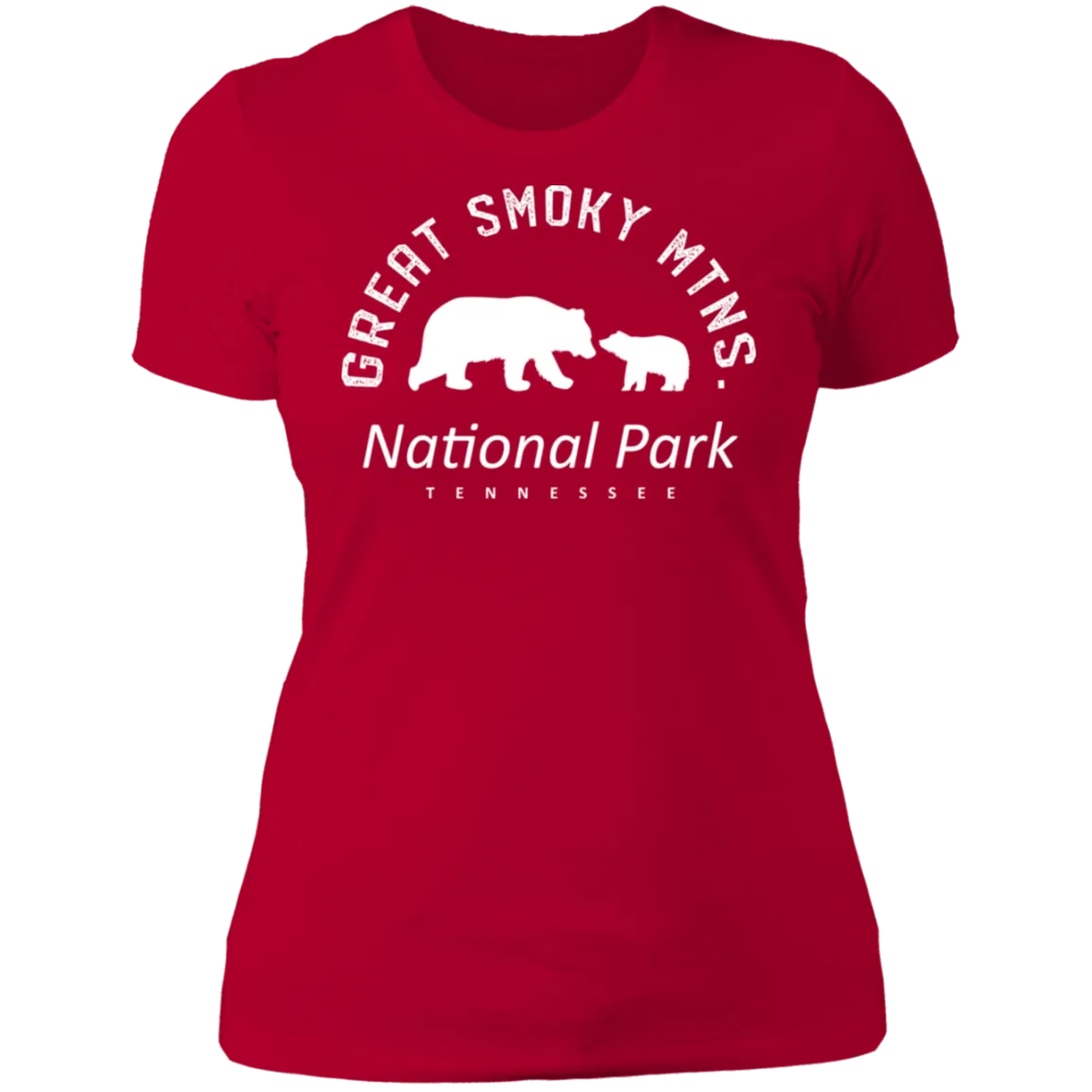 Great Smoky Mtns (White) - Women's Tee