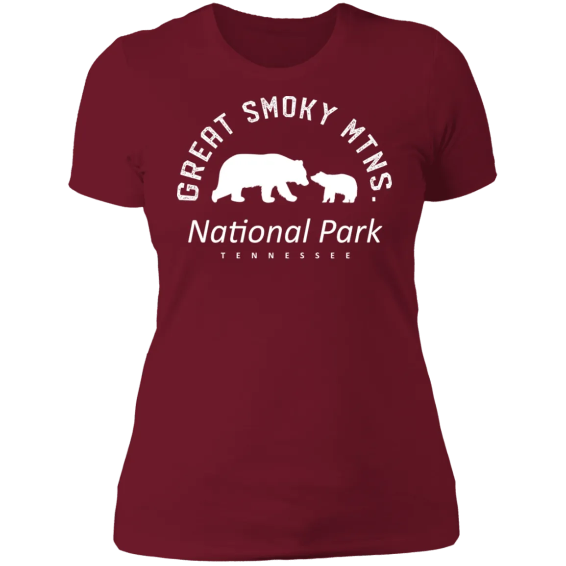 Great Smoky Mtns (White) - Women's Tee